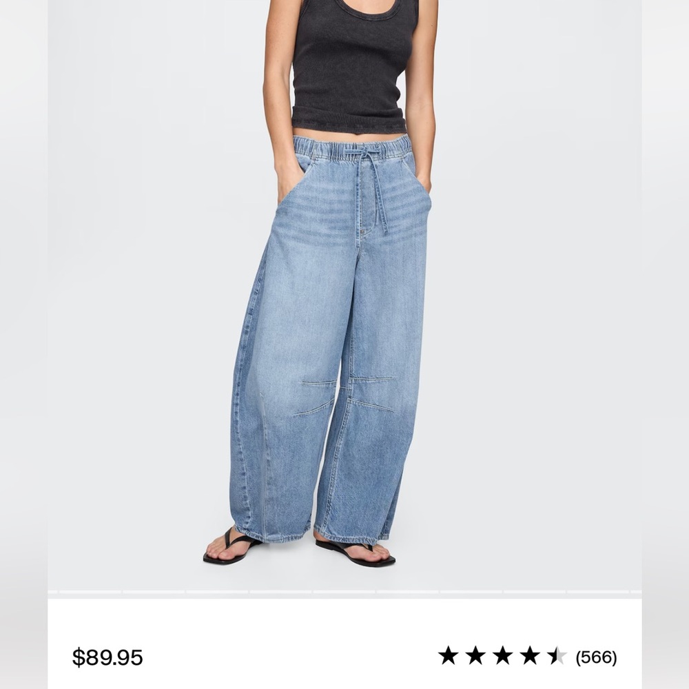 Gap mid rise ultrasoft, easy horseshoe jean